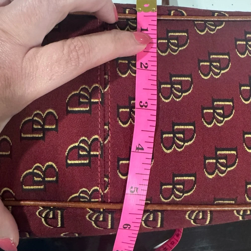 Dooney & Bourke Red and Brown Satchel